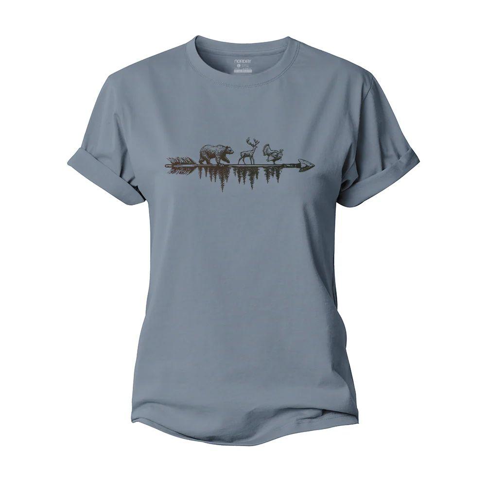 Wildlife on The Arrow Women's Cotton T-Shirt