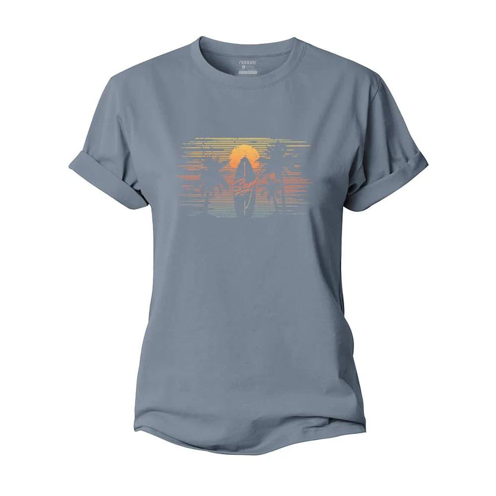Minimal Surfing View Women's Cotton T-Shirt