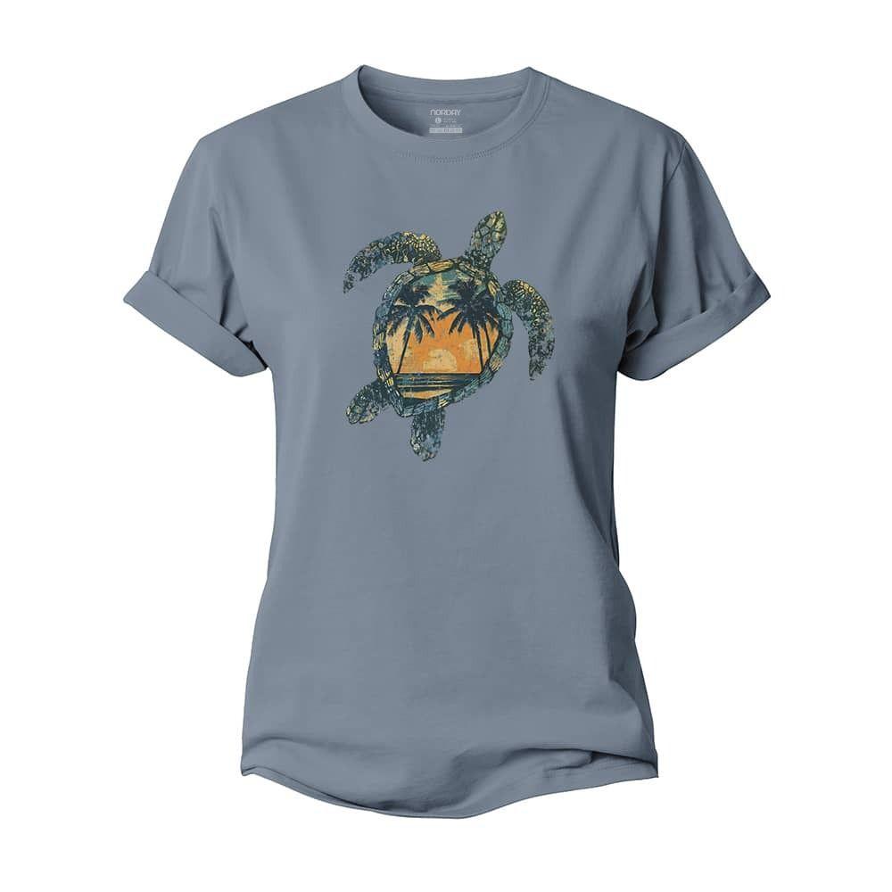 Beach Turtle Women's Cotton T-Shirt