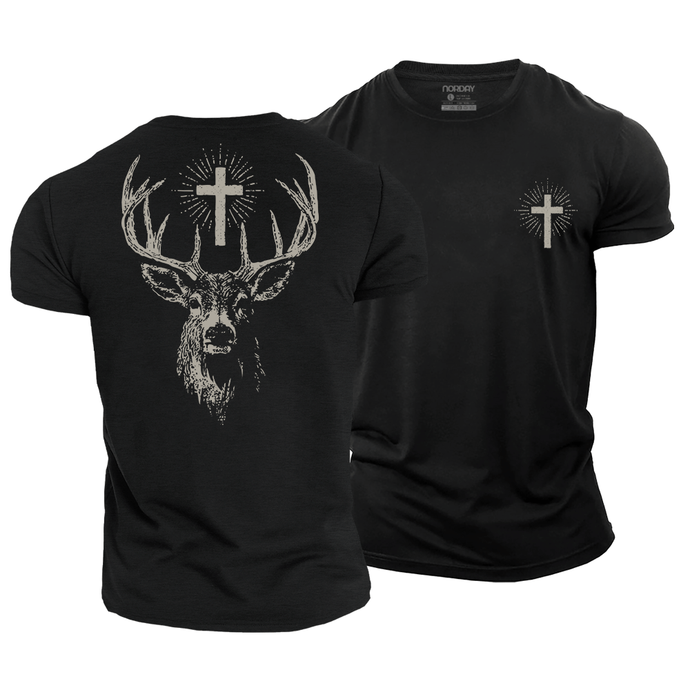 St Hubert Deer Cotton T-Shirt