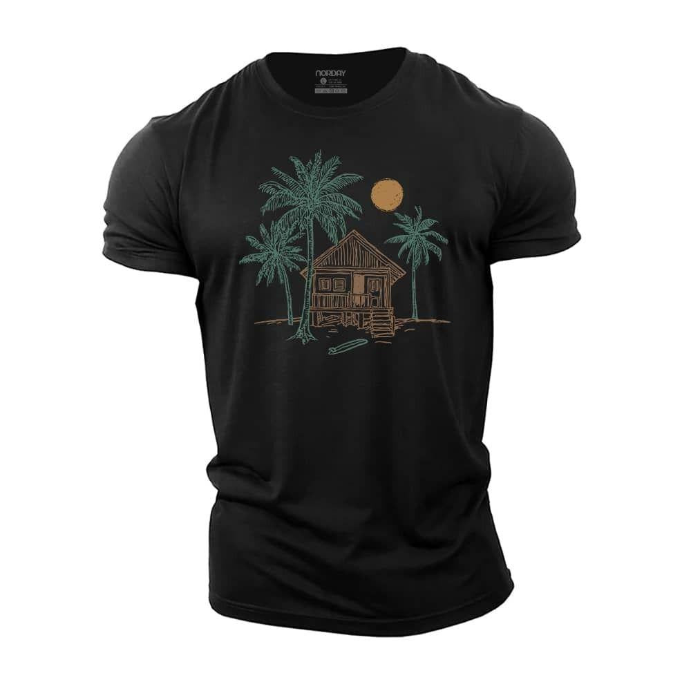Seaside Cabin Cotton T-Shirt