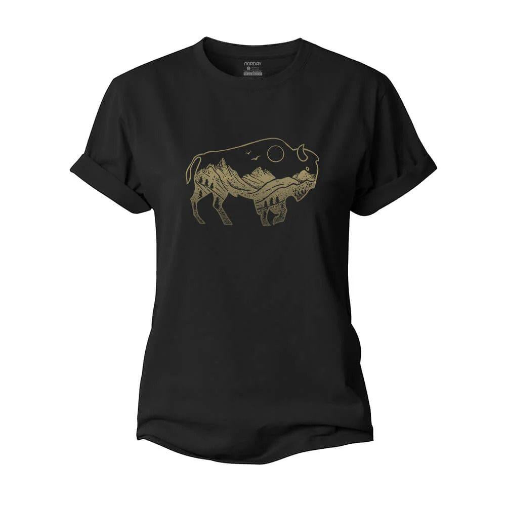 Bison Mountain Women's Cotton T-Shirt