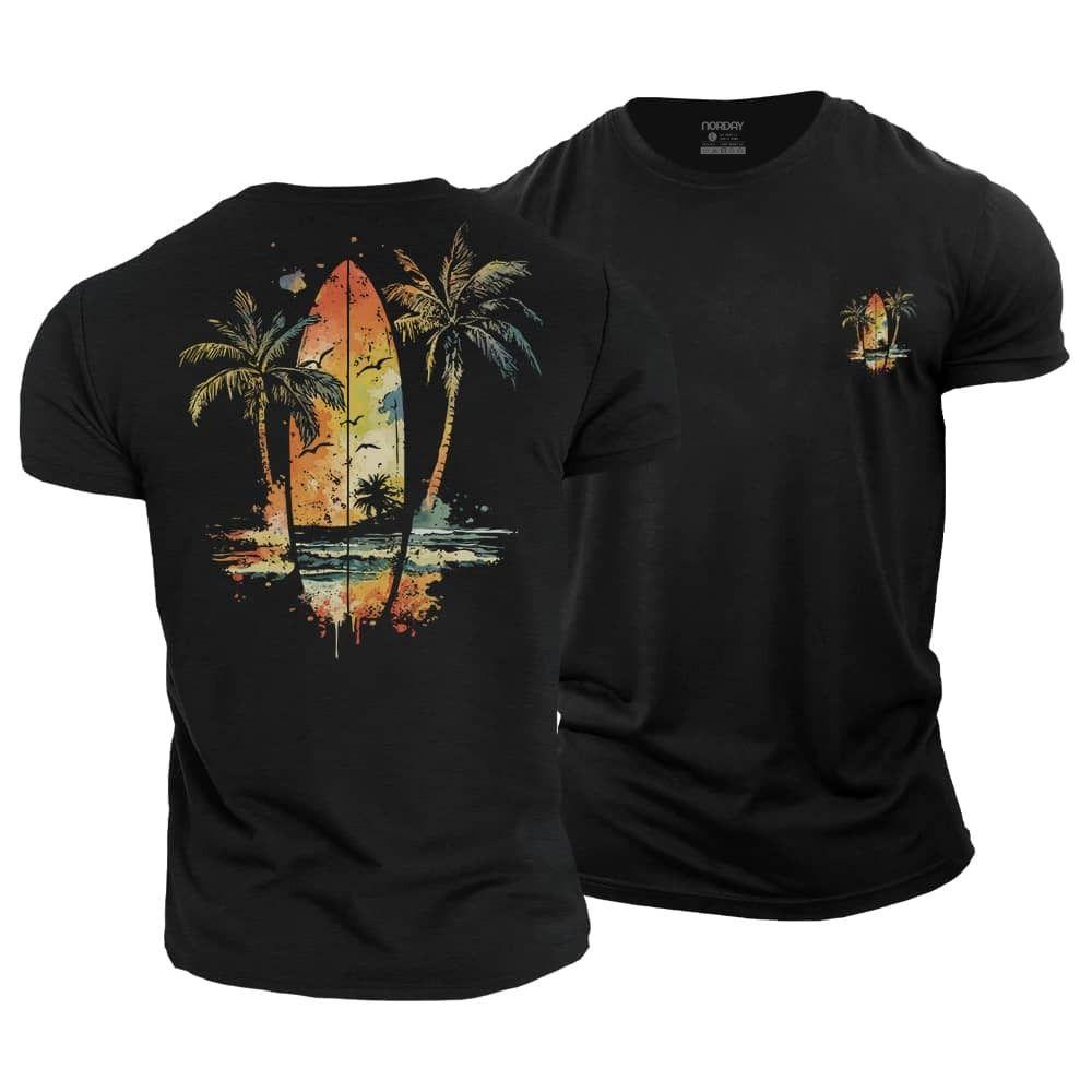 Beach Surfing Cotton T-Shirt