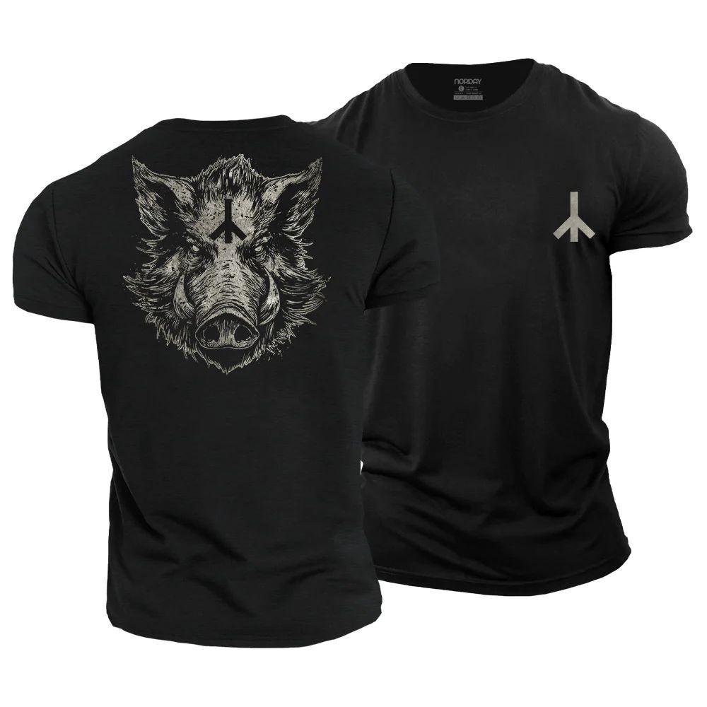 Boar Warrior Cotton T-Shirt