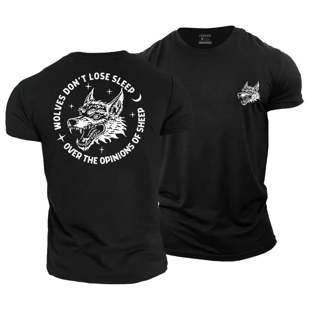 Wolves Don't Lose Sleep Over The Opinions Of Sheep Cotton T-Shirt