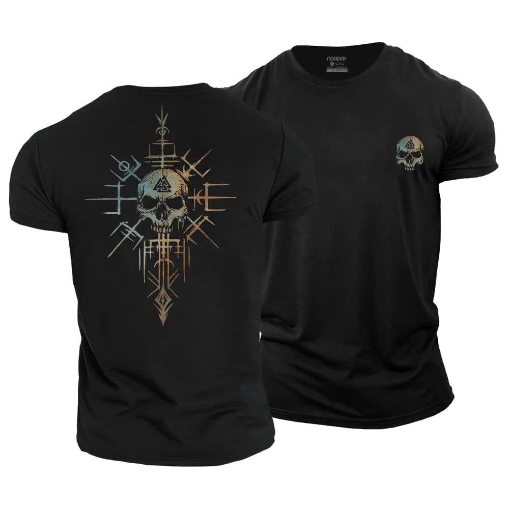 Skull Viking Cotton T-Shirt