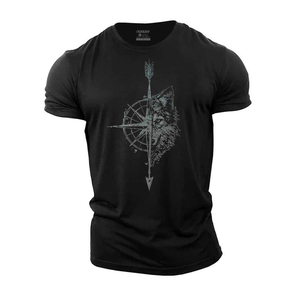 Wolf Compass Cotton T-Shirt