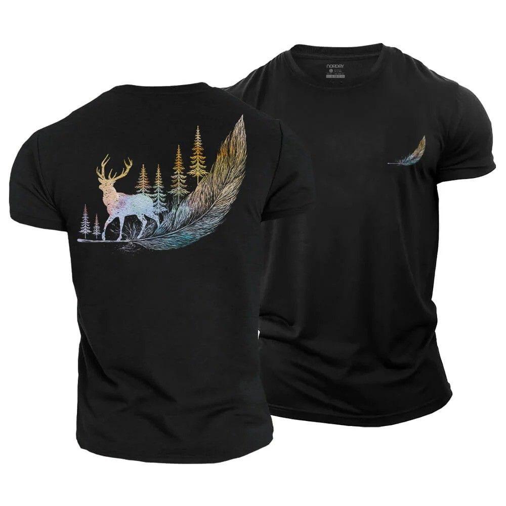 Wild Feather Cotton T-Shirt