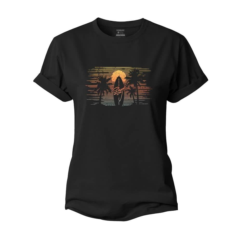 Minimal Surfing View Women's Cotton T-Shirt