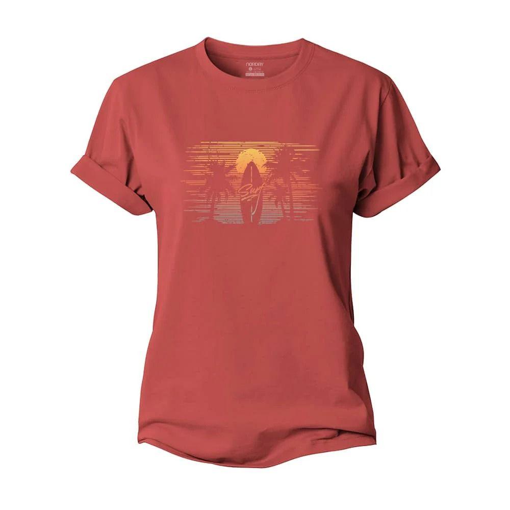 Minimal Surfing View Women's Cotton T-Shirt