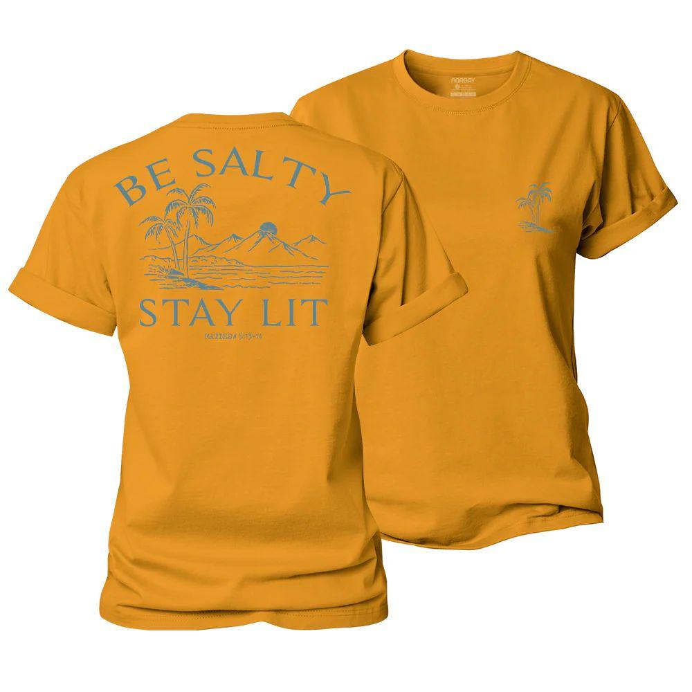 Be Salty Stay Lit Women's Cotton T-Shirt