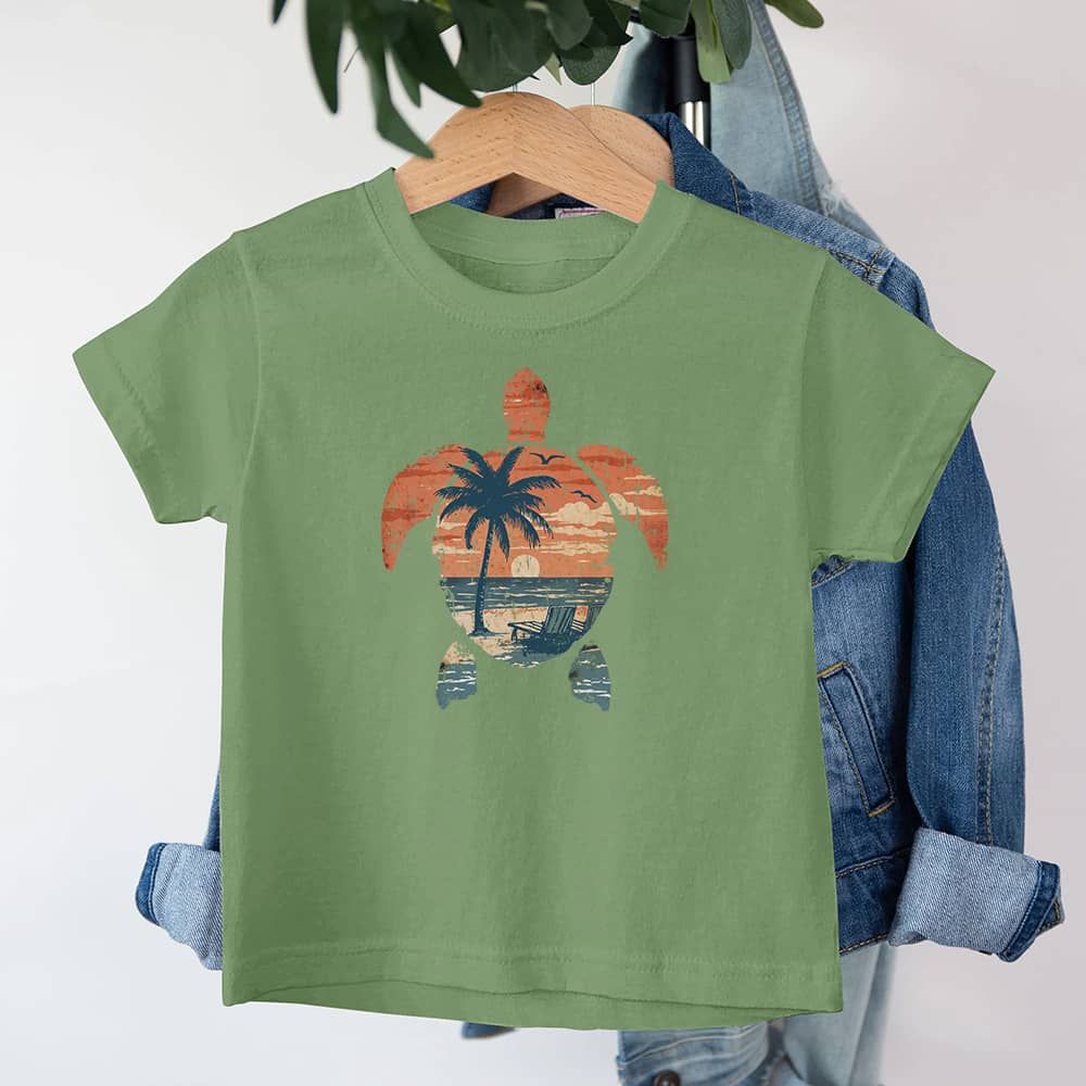Colorful Turtle Youth Cotton T-Shirt