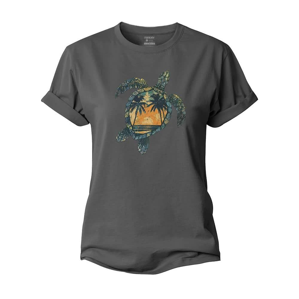 Beach Turtle Women's Cotton T-Shirt