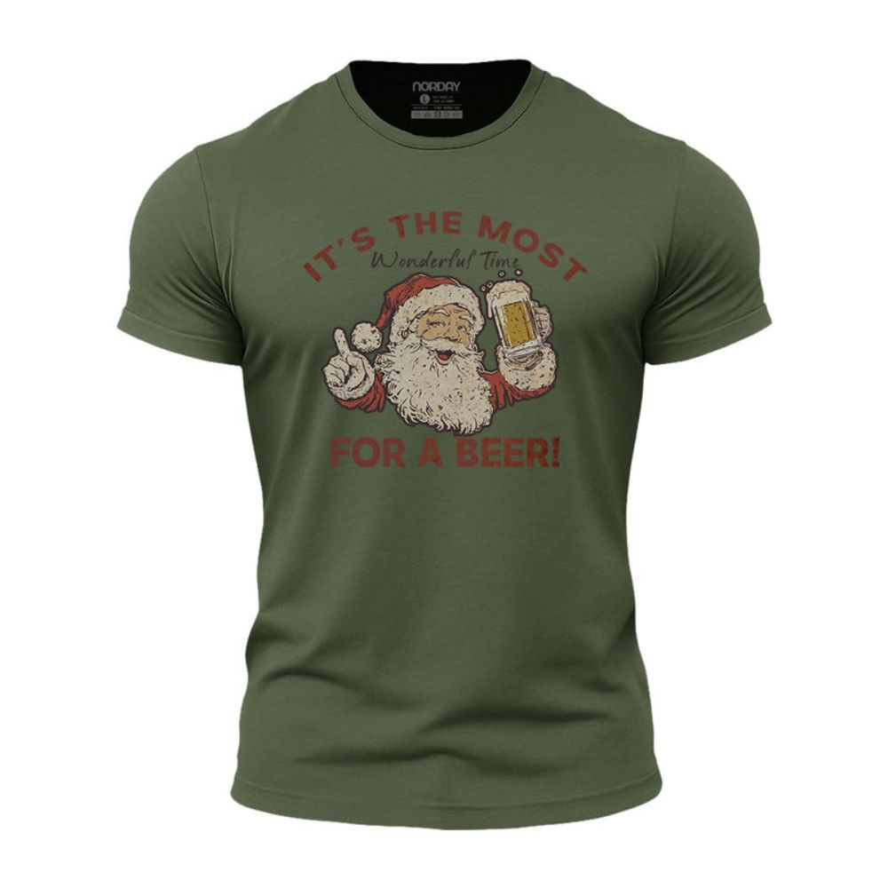 Wonderful Beer Time Athletic Quick-Dry T-Shirt