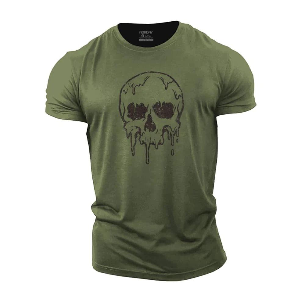 Dripping Skeleton Cotton T-Shirt