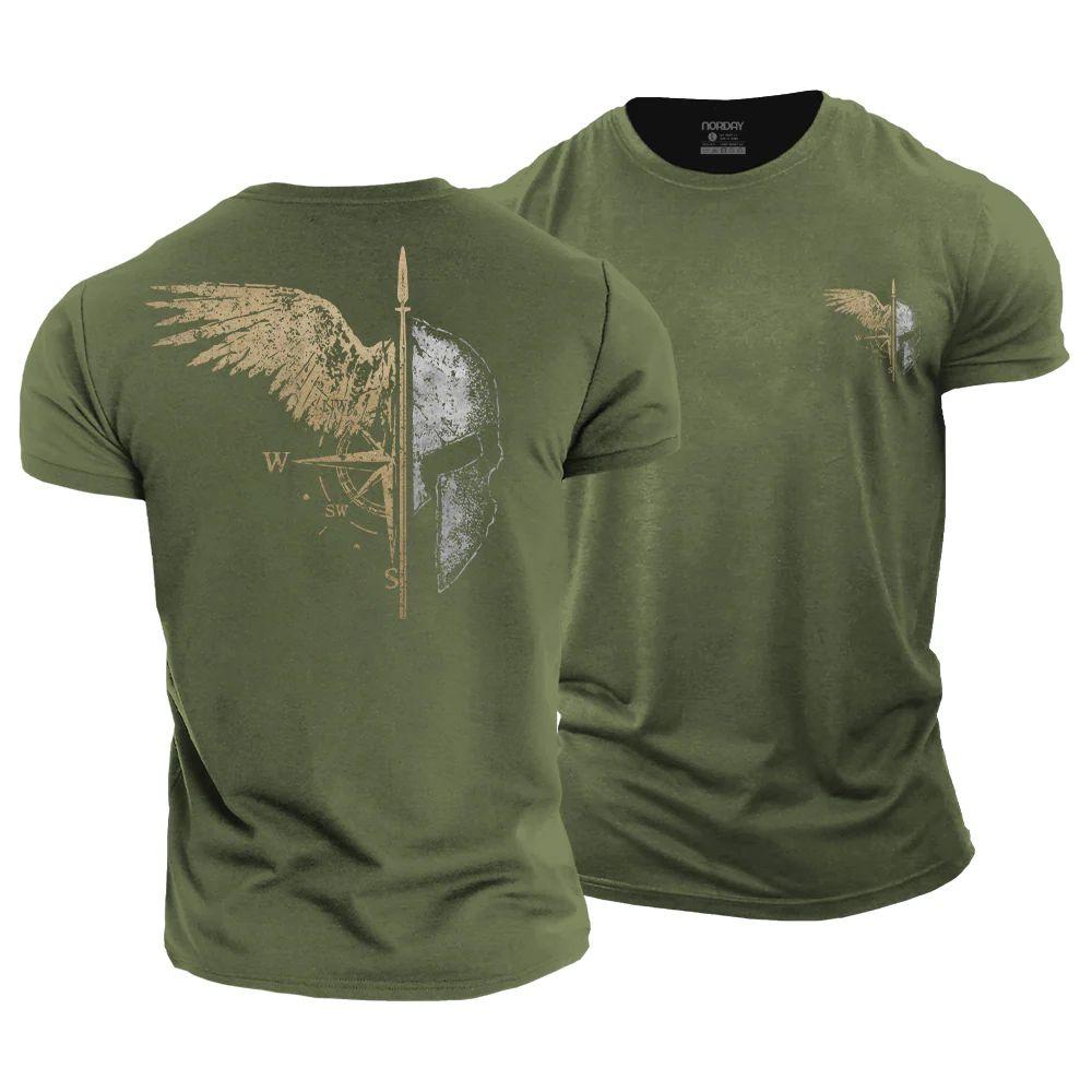 Spartan Warrior Wing Cotton T-Shirt