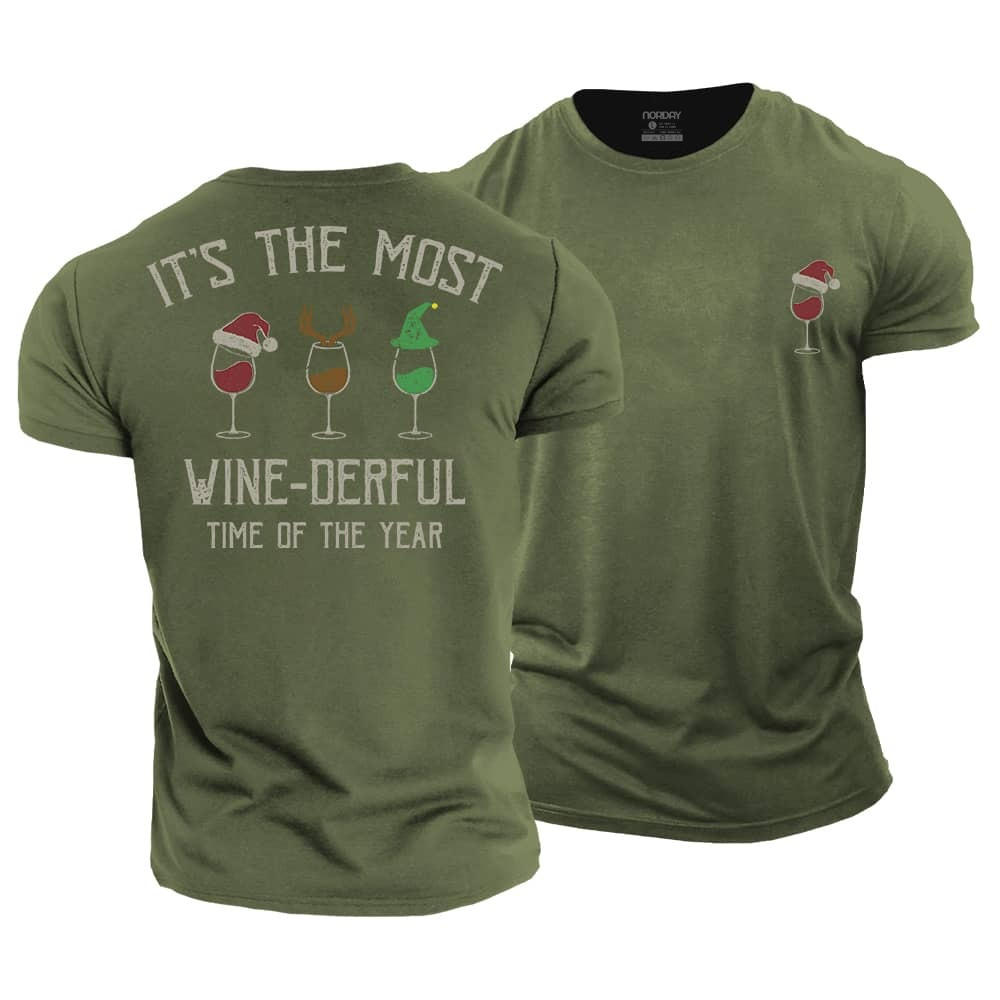 Wine-derful Time Cotton T-Shirt
