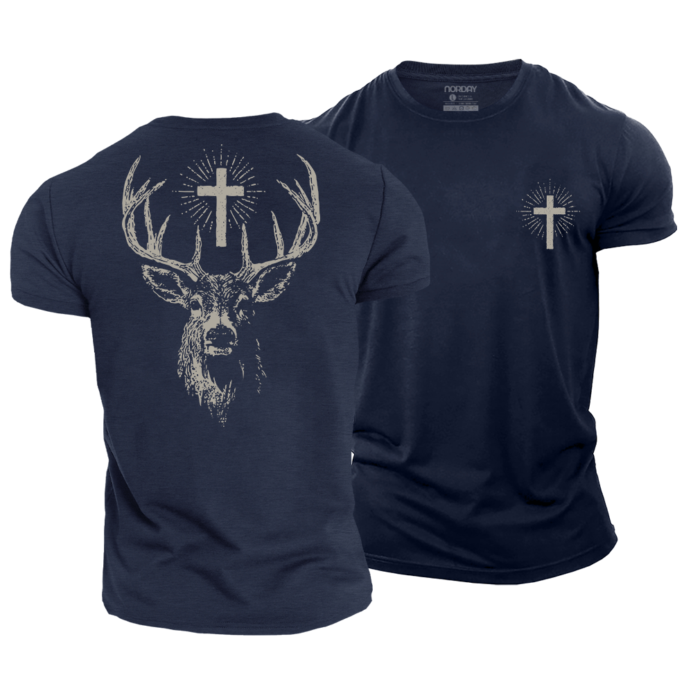 St Hubert Deer Cotton T-Shirt
