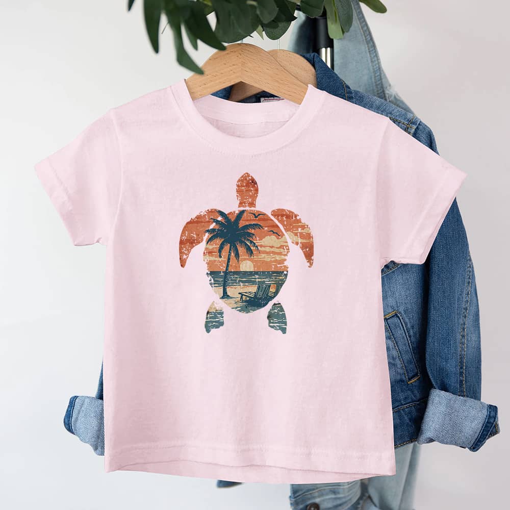 Colorful Turtle Youth Cotton T-Shirt