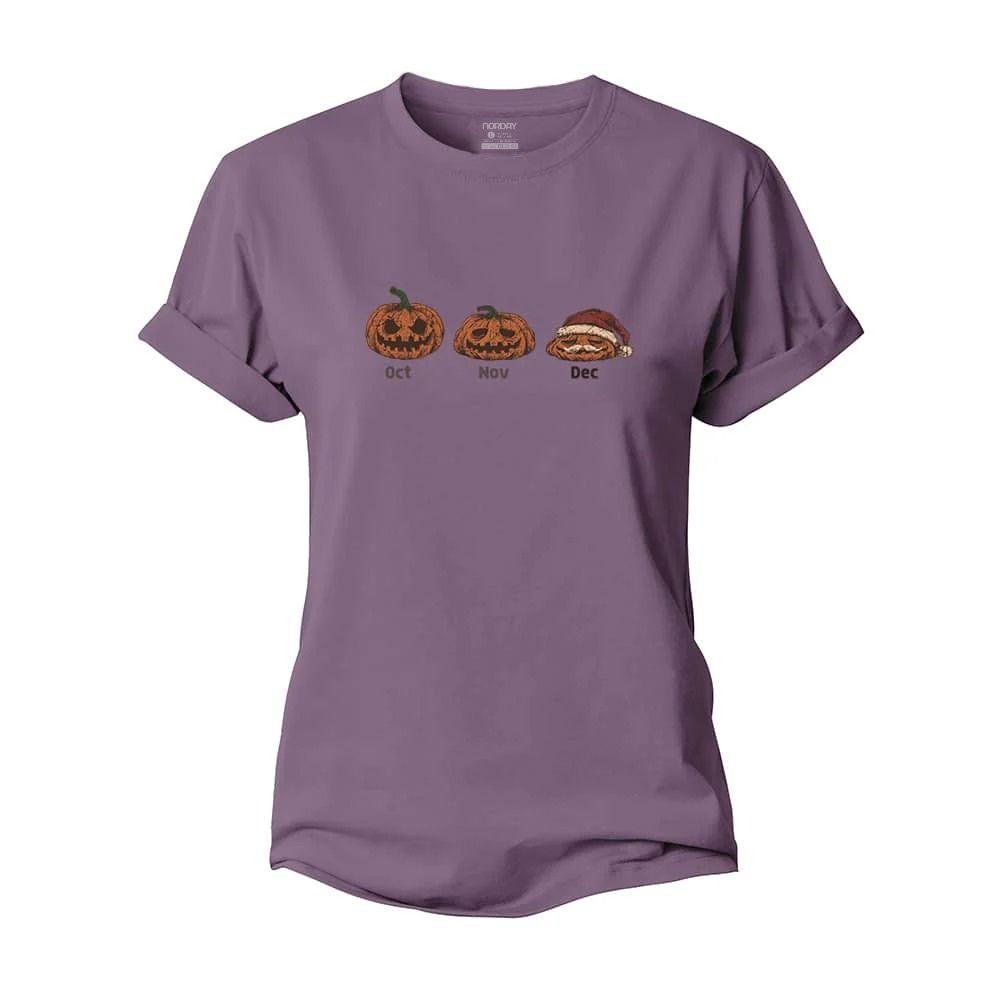 Pumpkin Santa Women's Cotton T-Shirt