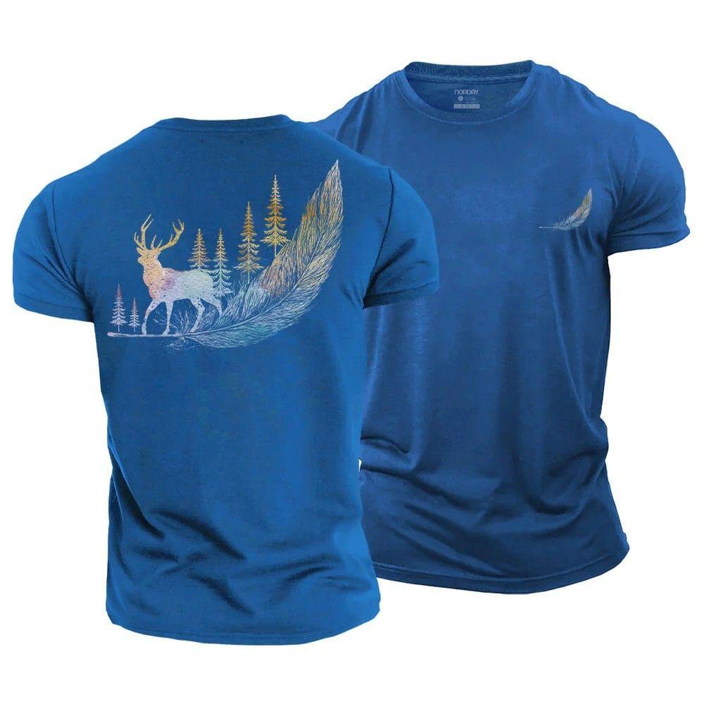 Wild Feather Cotton T-Shirt
