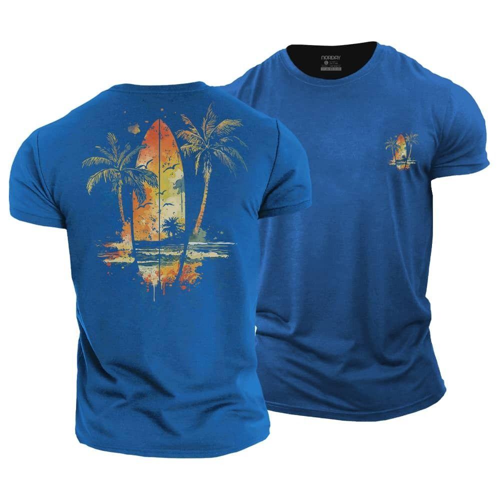 Beach Surfing Cotton T-Shirt