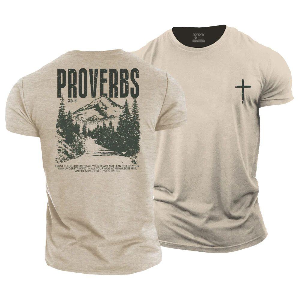 Proverbs  3:5-6 Cotton T-Shirt