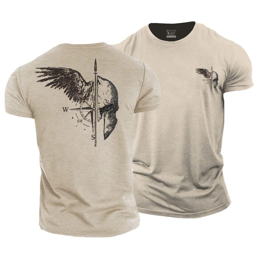Spartan Warrior Wing Cotton T-Shirt