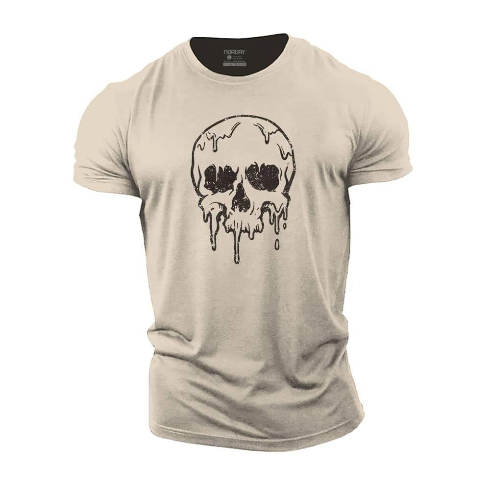 Dripping Skeleton Cotton T-Shirt