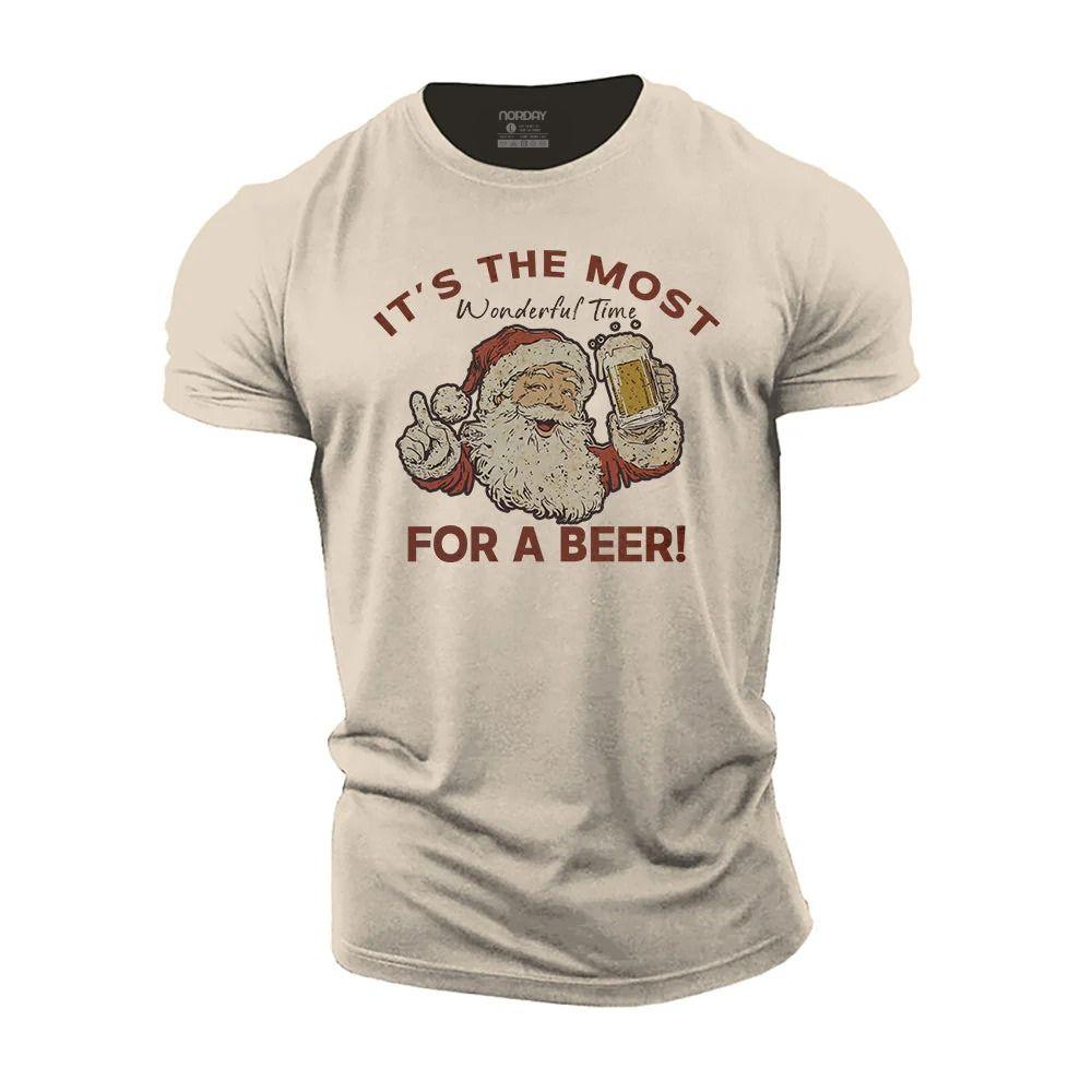 Wonderful Beer Time Cotton T-Shirt