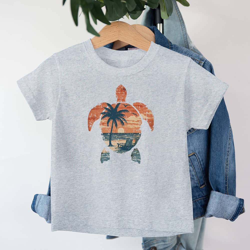 Colorful Turtle Youth Cotton T-Shirt