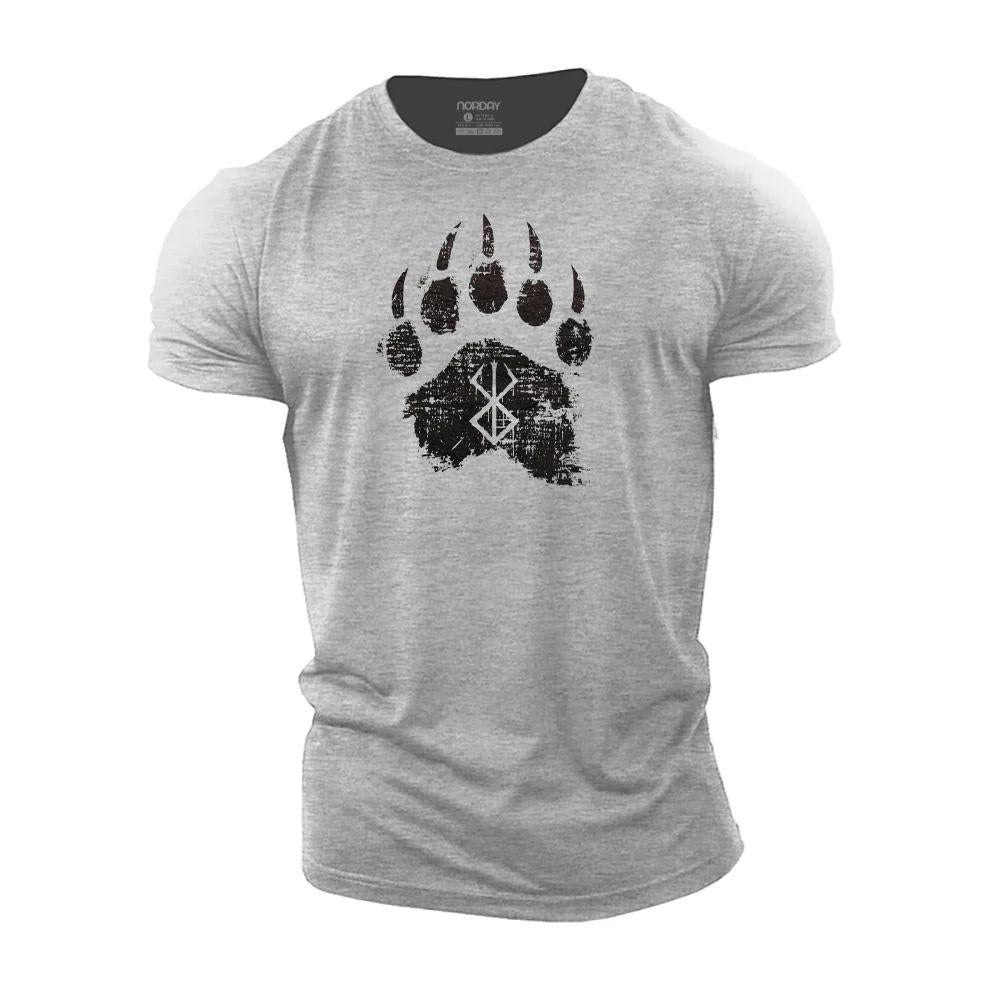 Berserker Rune Bears Paw Cotton T-Shirt