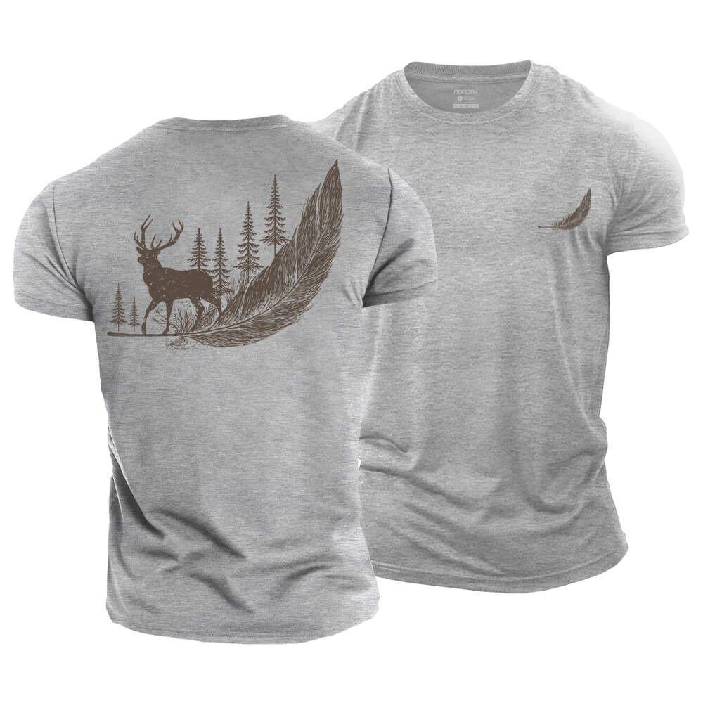 Wild Feather Cotton T-Shirt