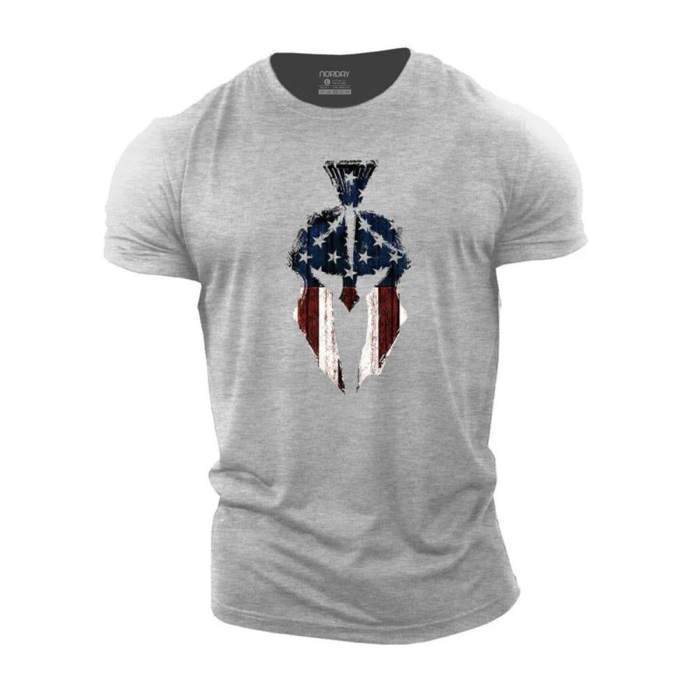 Flag Spartan Cotton T-Shirt