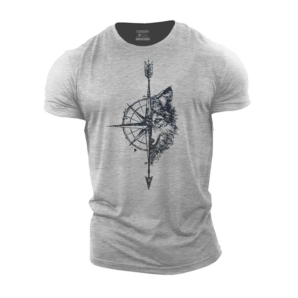 Wolf Compass Cotton T-Shirt