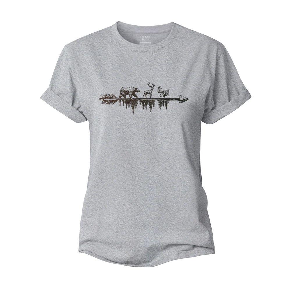 Wildlife on The Arrow Women's Cotton T-Shirt