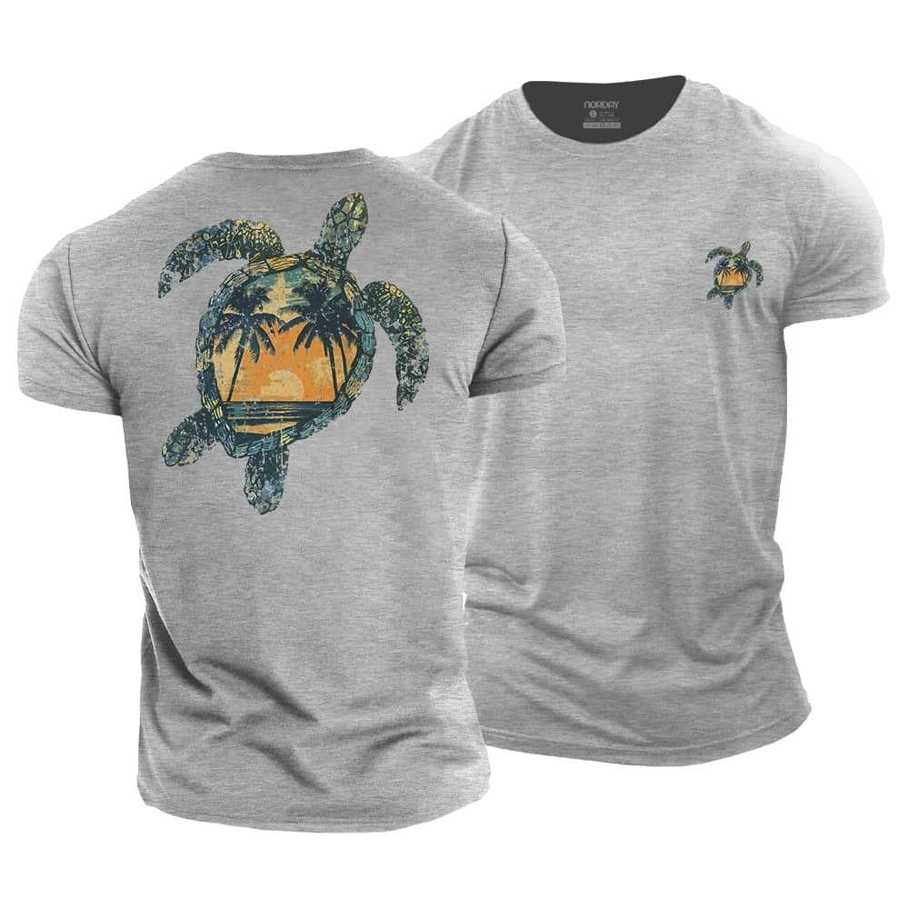 Beach Turtle Cotton T-Shirt