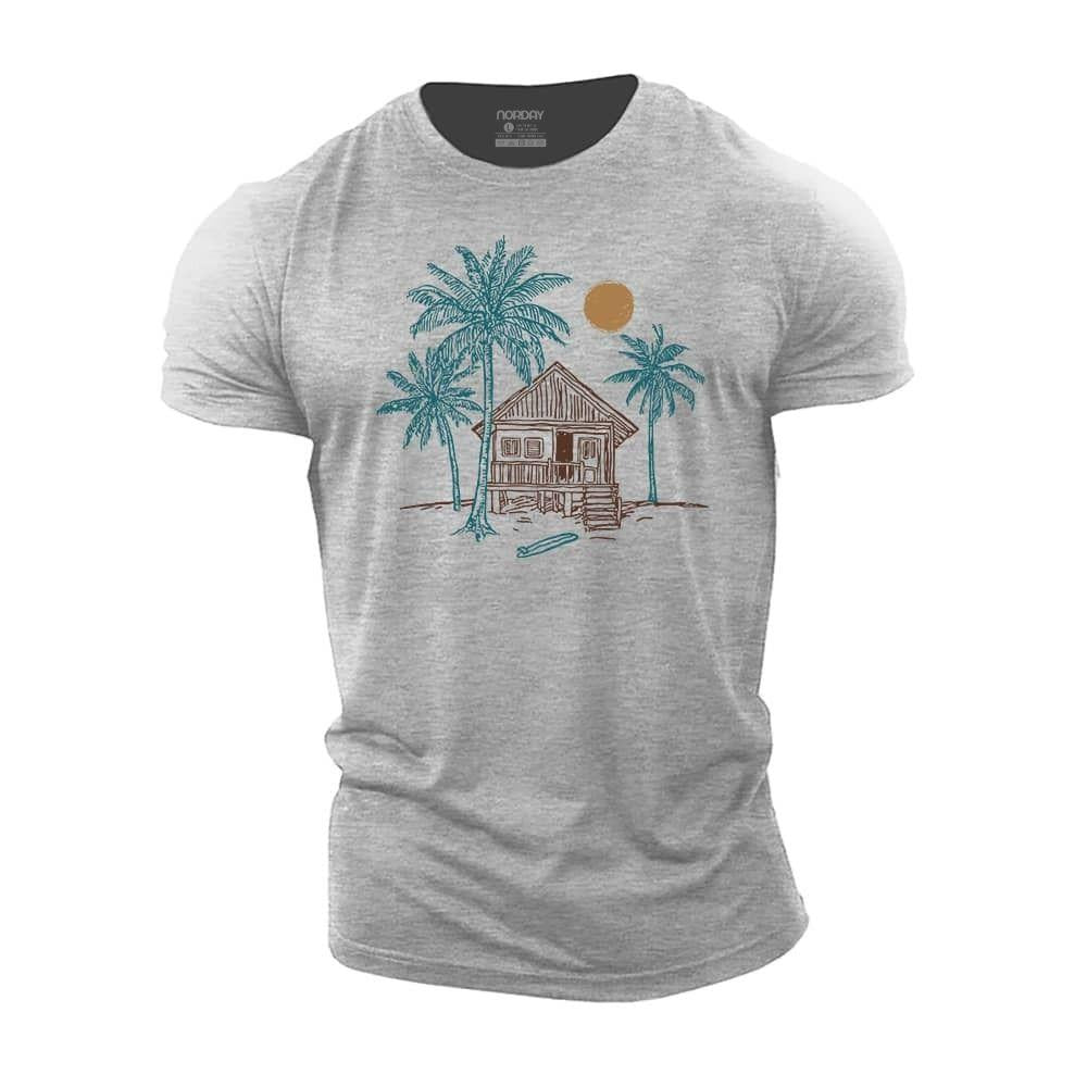 Seaside Cabin Cotton T-Shirt