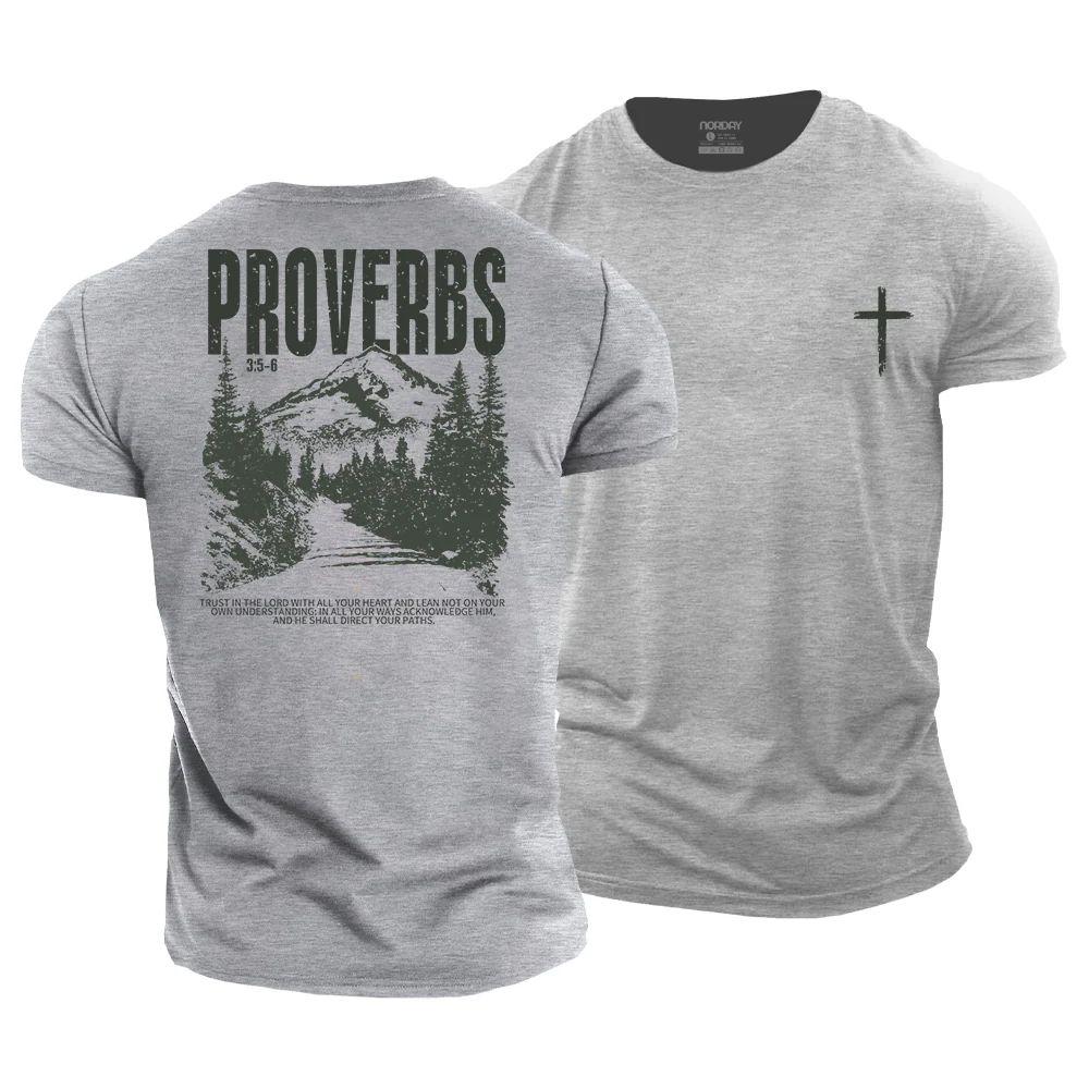 Proverbs  3:5-6 Cotton T-Shirt