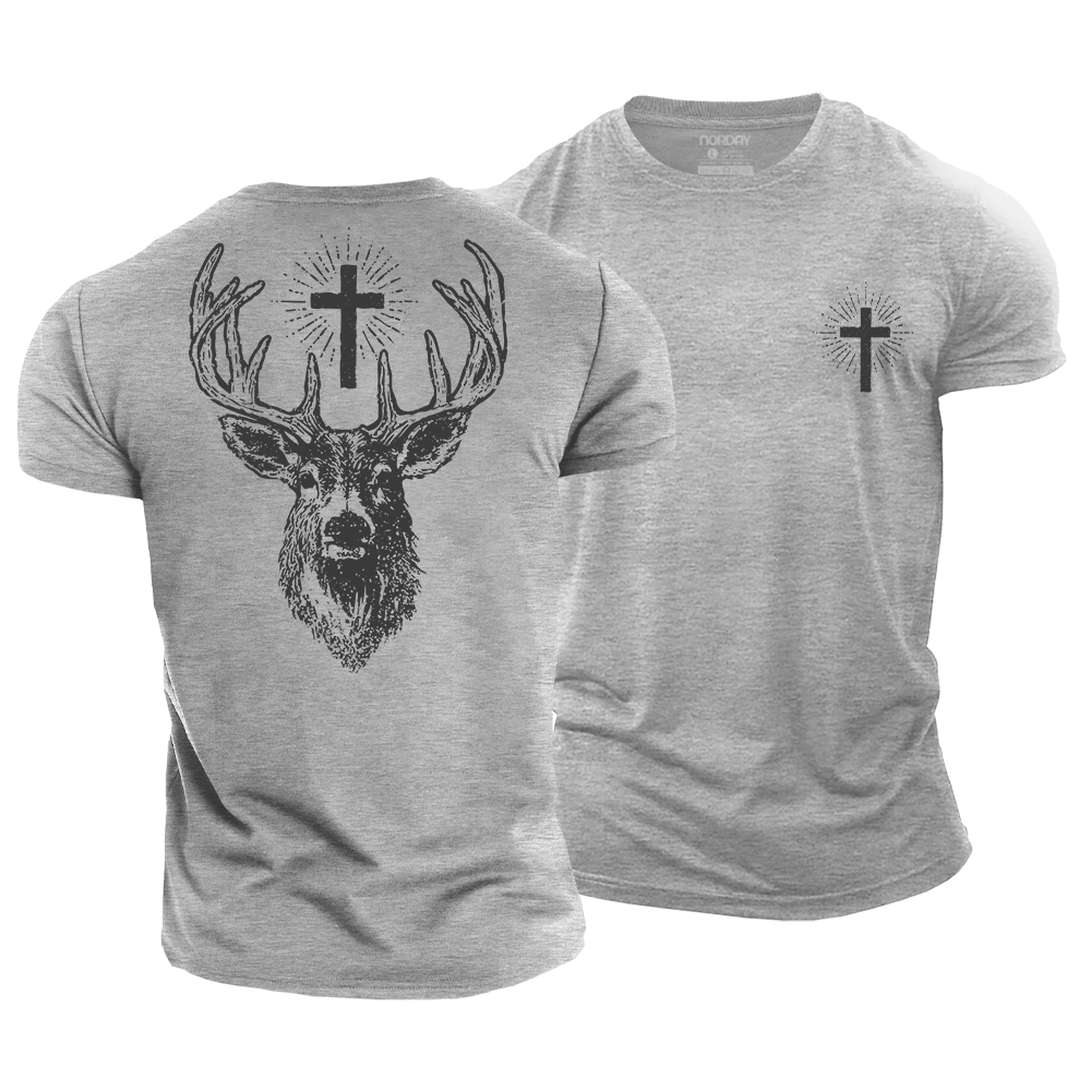 St Hubert Deer Cotton T-Shirt