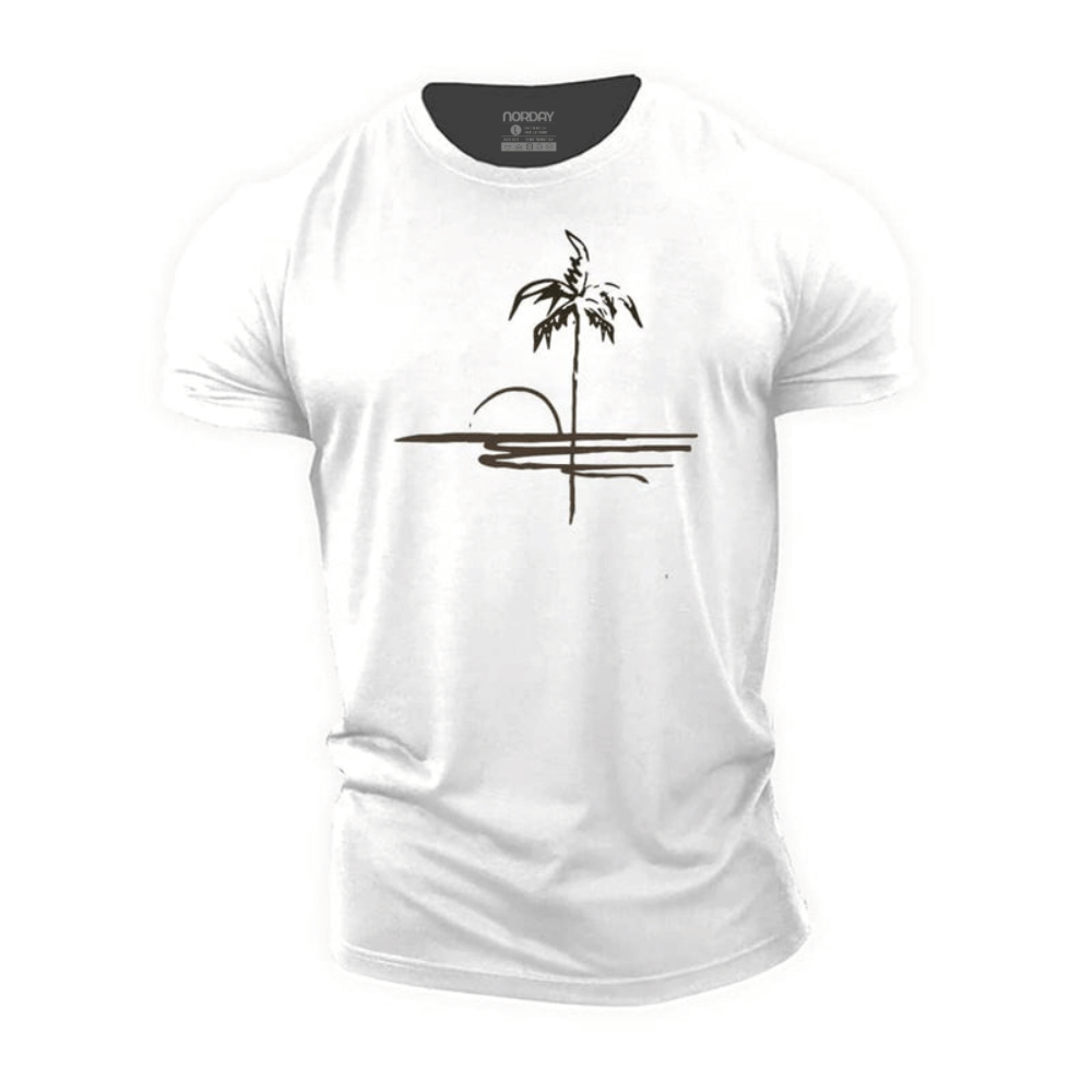 Simple Beach Cotton T-Shirt