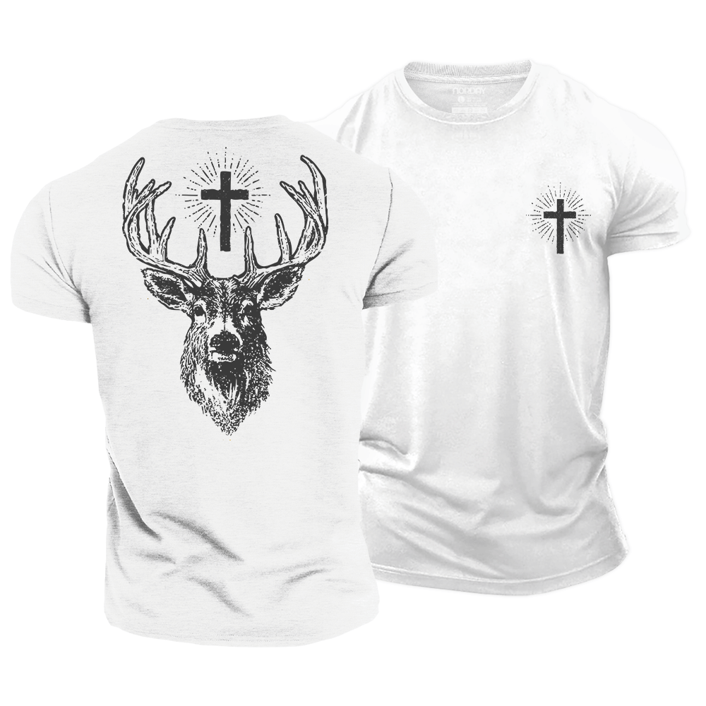 St Hubert Deer Cotton T-Shirt