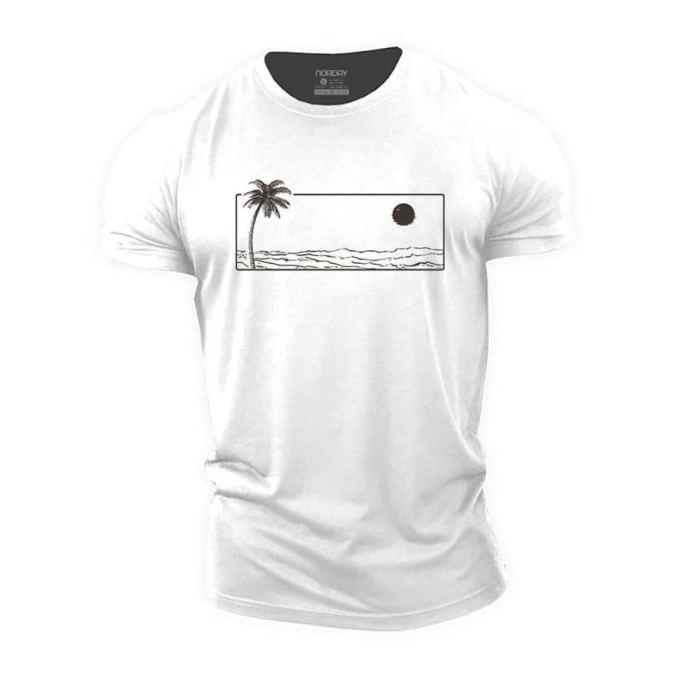 Sunset Sea Cotton T-Shirt