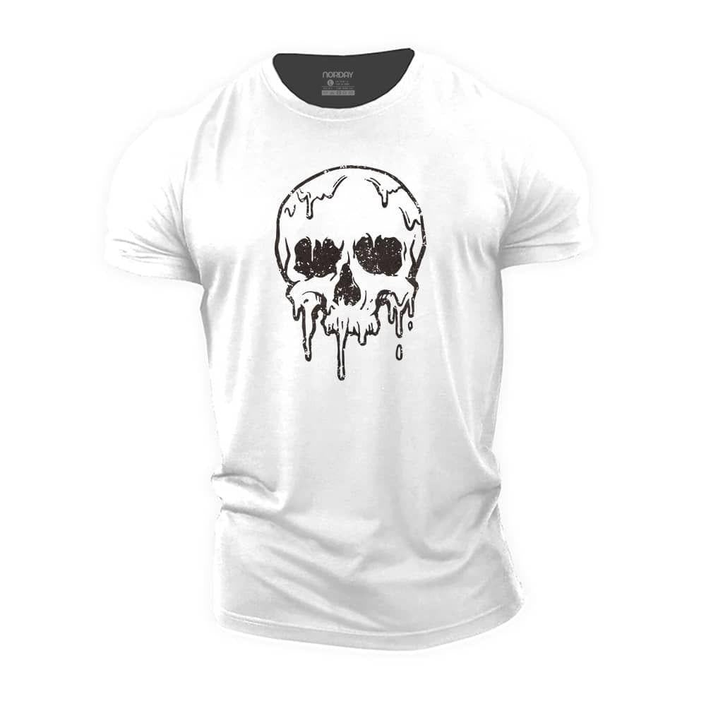 Dripping Skeleton Cotton T-Shirt