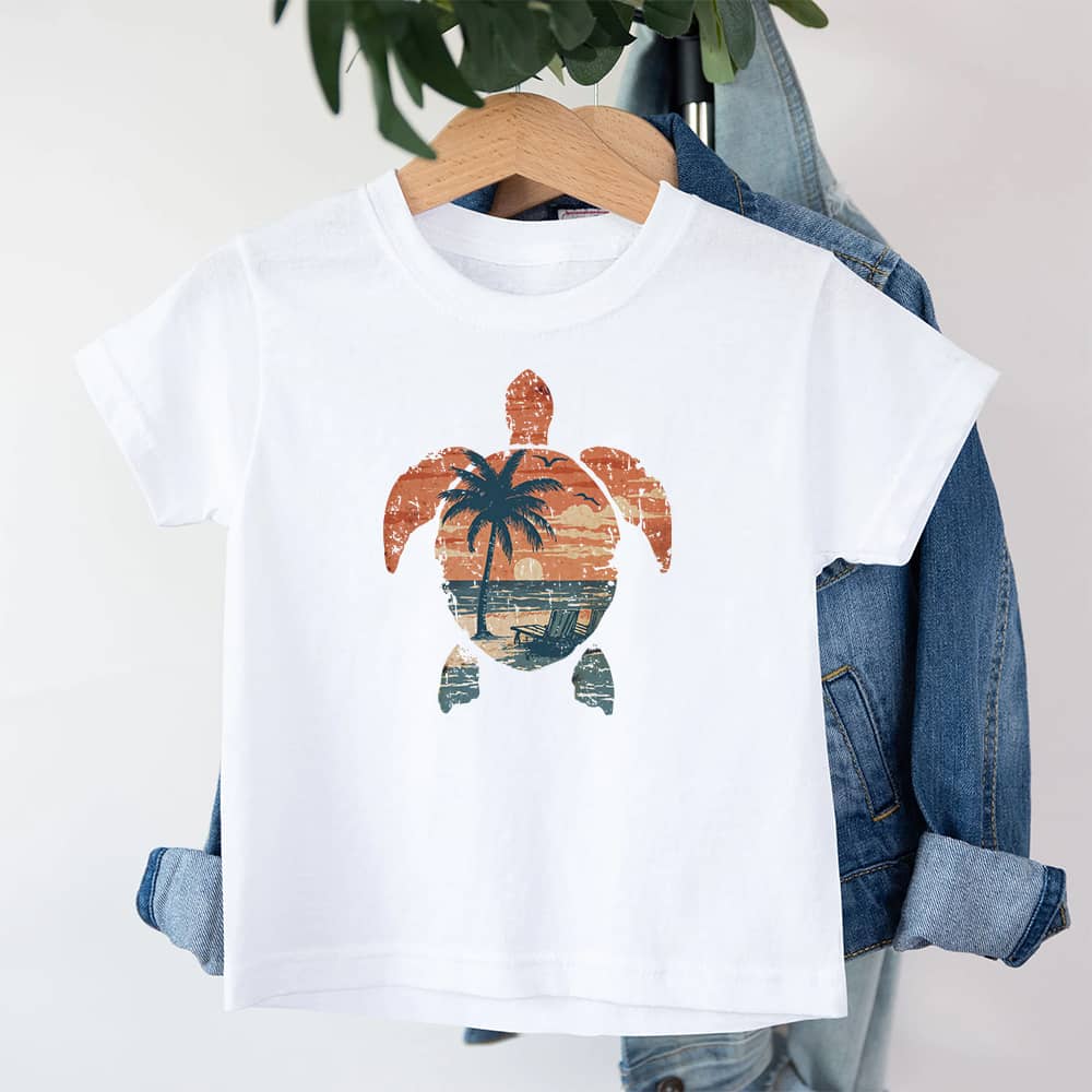 Colorful Turtle Youth Cotton T-Shirt