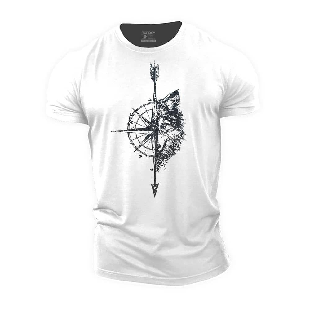 Wolf Compass Cotton T-Shirt