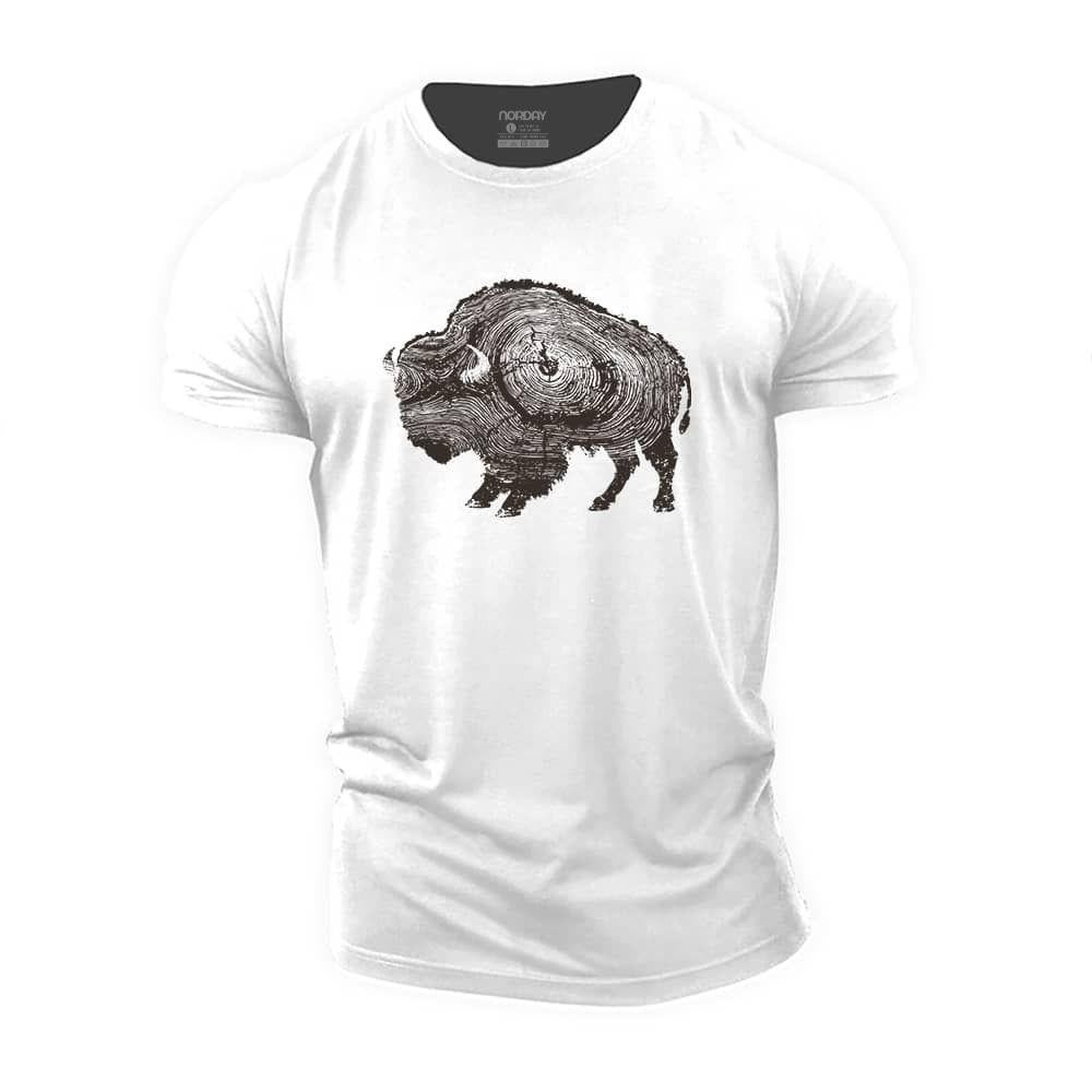 Annual Rings Bull Cotton T-Shirt