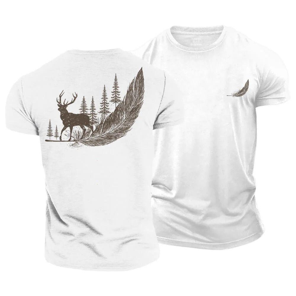 Wild Feather Cotton T-Shirt