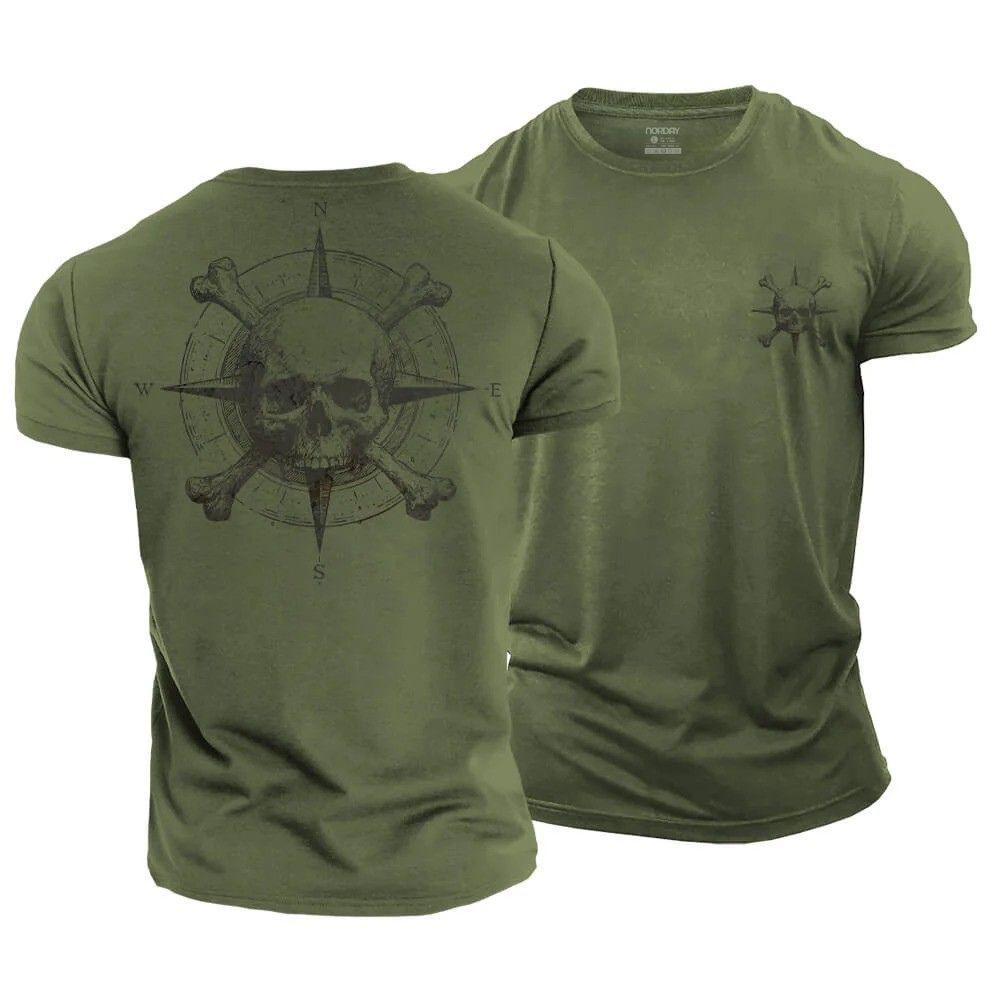 Adventure Compass Skull T-Shirt - Norday SE