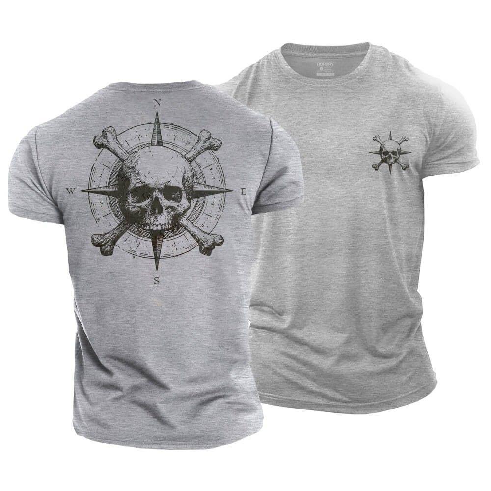 Adventure Compass Skull T-Shirt - Norday SE